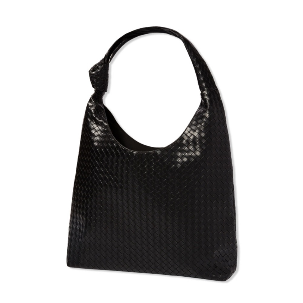 Ulta Black Woven Tote Bag